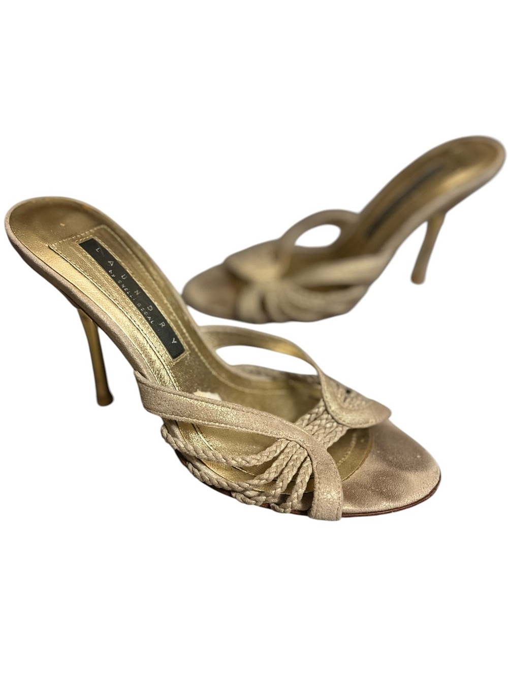 Laundry by Shelli Segal Gold Strappy Heels
Mid-2000s